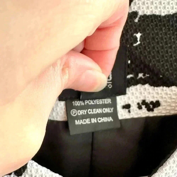 GUMP'S Black and White Abstract Long Jacket, Brush Strokes Jacket, Size Small - Picture 6 of 16